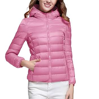 hlysgo Women Lightweight Down Puffer Jacket, Womens Hooded